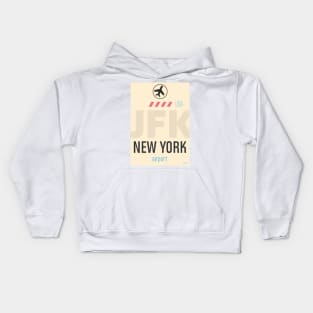 Classic airport JFK New York Kids Hoodie